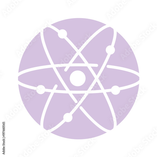 atom molecule isolated icon vector illustration design