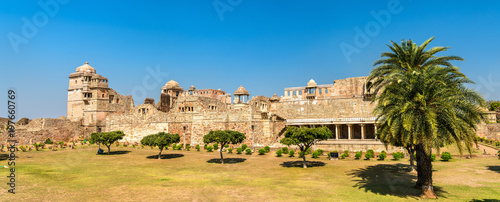 Rana Kumbha Palace, the oldest monument at Chittorgarh Fort - Rajastan, India photo