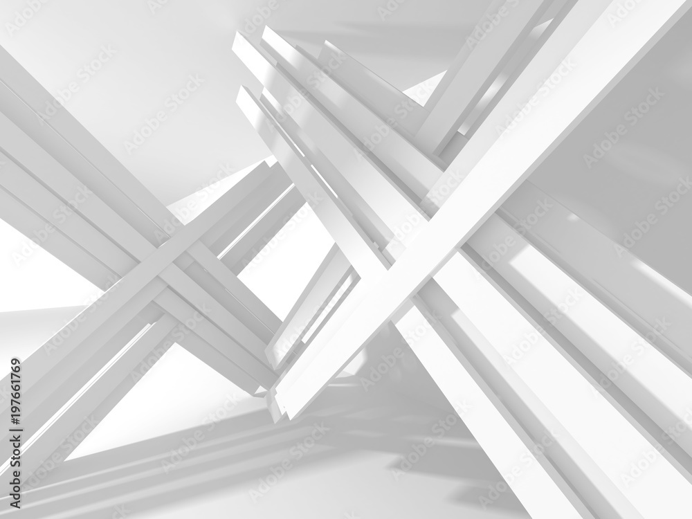 Fototapeta premium Abstract Modern White Architecture Background