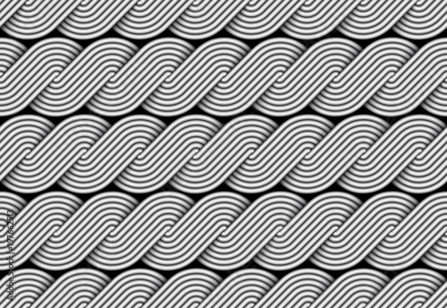 Vector braided spin fiber seamless pattern.