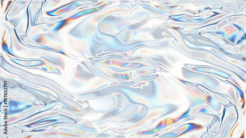 Abstract bright background with visual illusion and wave liquid effects, 3d rendering computer generating