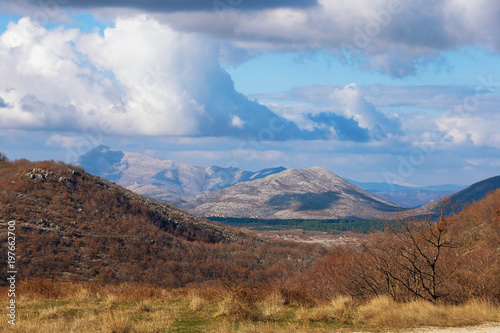 Picturesque mountain landscape. Dinaric Alps, Bosnia and Herzegovina, Republika Srpska
