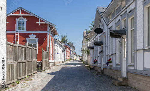 Rauma, Finnland, Holzhausstadt und Weltkulturerbe photo