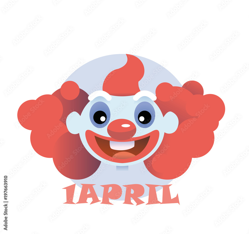 clown flat icon cartoon head clown flat icon cartoon head