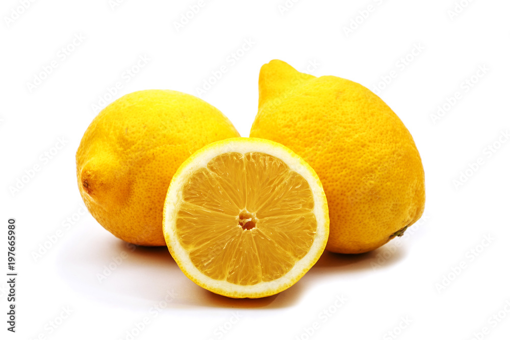 Lemons  Isolated on white background