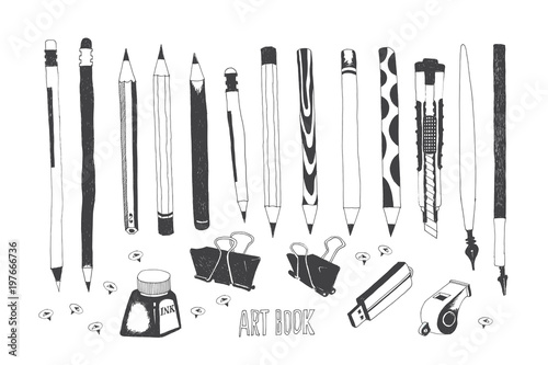 Hand drawn art tools