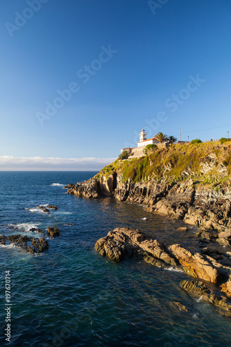 Lighthouse on the coast in Cudillero, Spain © Radomir Rezny