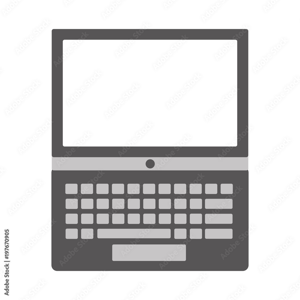 laptop keyboard device technology gadget vector illustration laptop keyboard device technology gadget vector illustration