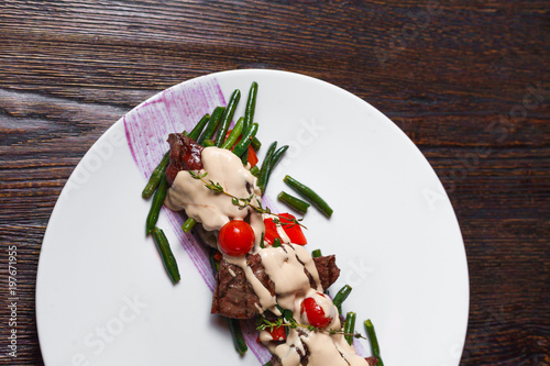 Delicious food menu