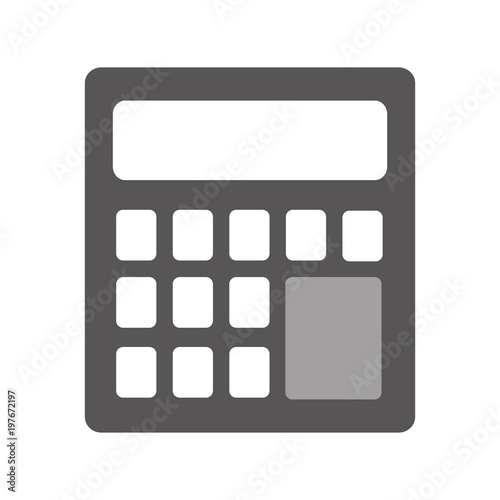 business calculator financial math icon  vector illustration