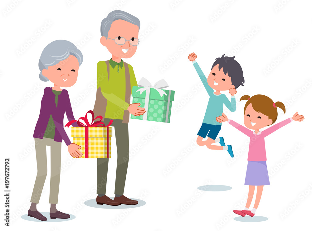Present for loved ones_seniors give to Children Present for loved ones_seniors give to Children