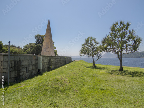 A tower and 2 trees