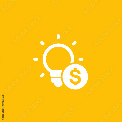 funding of the new product, idea icon