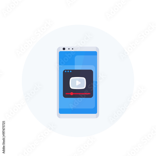 play video, player window on smartphone screen vector icon Free Download play video, player window on smartphone screen vector icon - GFXLoad