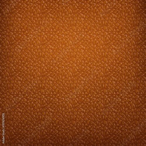 Vector brown leather texture background, for design.