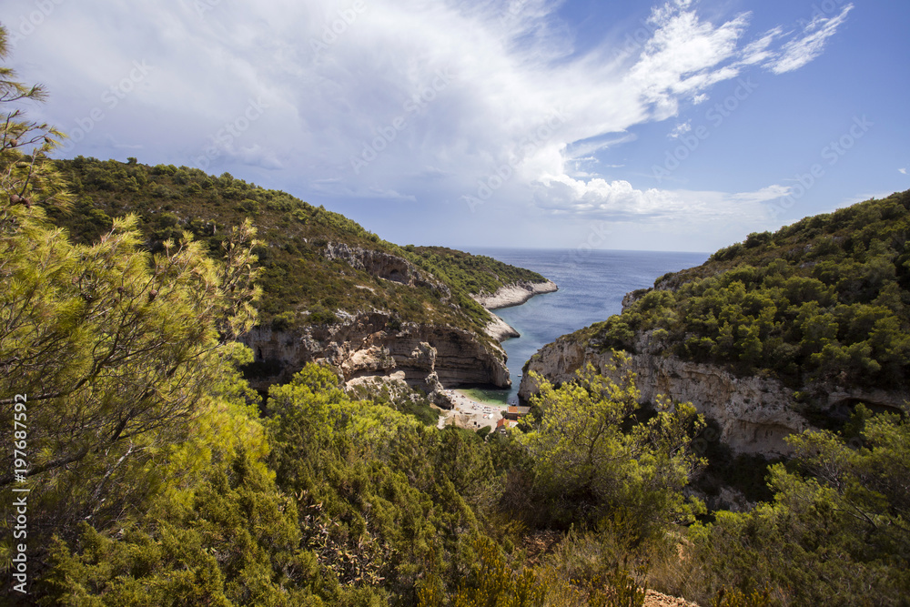 Stiniva cove, Vis island - Croatia Stiniva cove, Vis island - Croatia