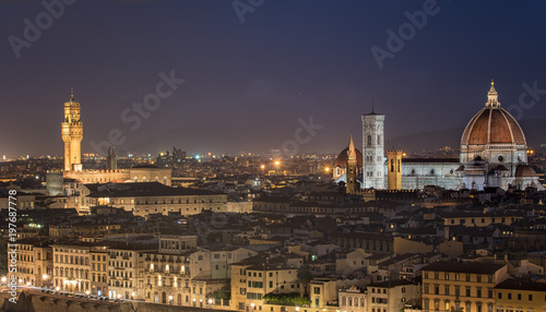 Scenic view on Florence, Tuscany in dusk © Horváth Botond