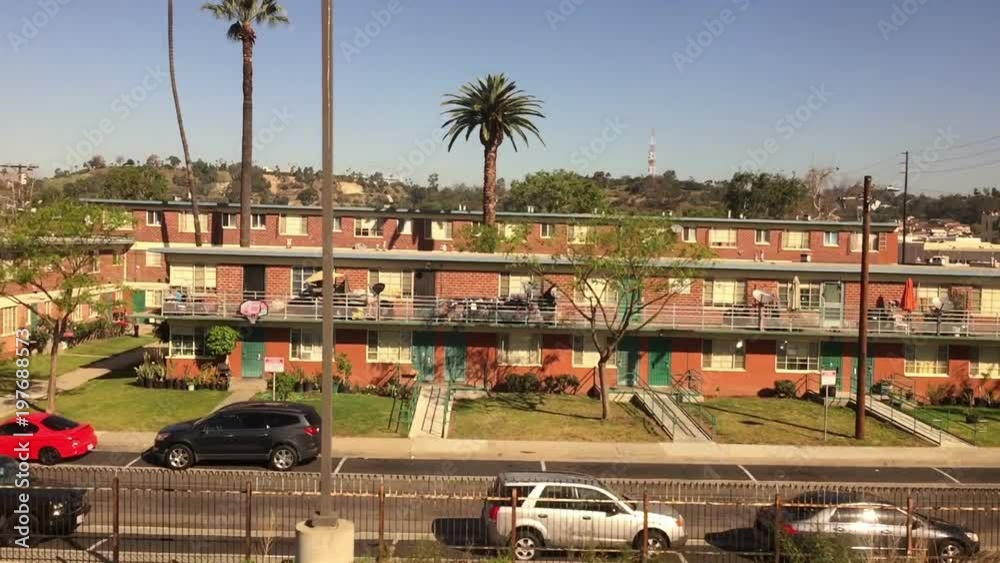 Project Housing in Los Angeles inner city