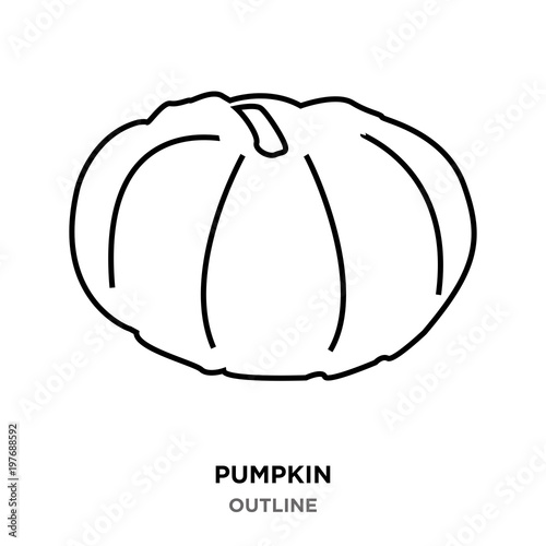 pumpkin outline images on white background