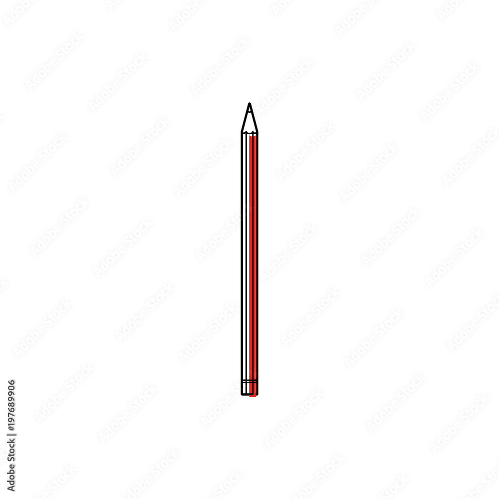 line graphite professional pencil icon