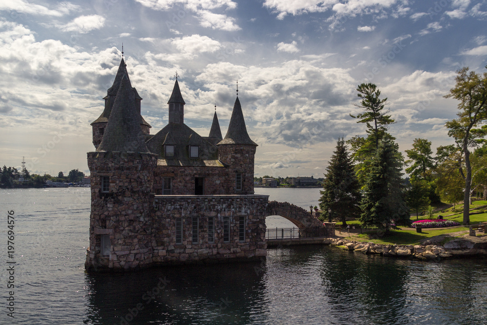 Boldt Castle Island in thousand islands (Canada)