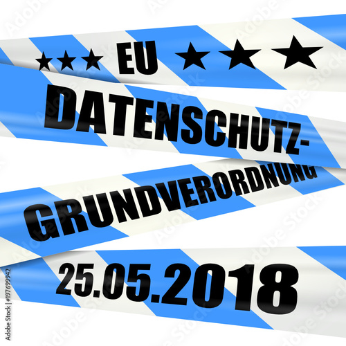 absperrband eu datenschutz grundverordnung 25.05.2018 I