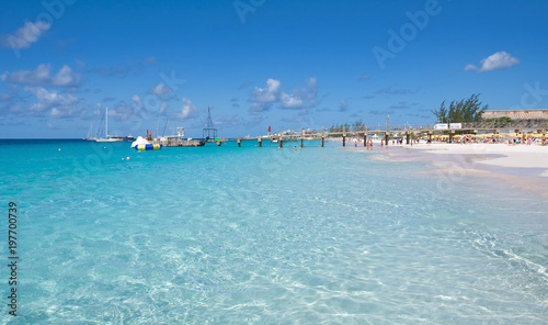 Obraz na płótnie Bridgetown, Barbados - Tropical island - Caribbean sea - Brownes beach - Carlisle bay w salonie