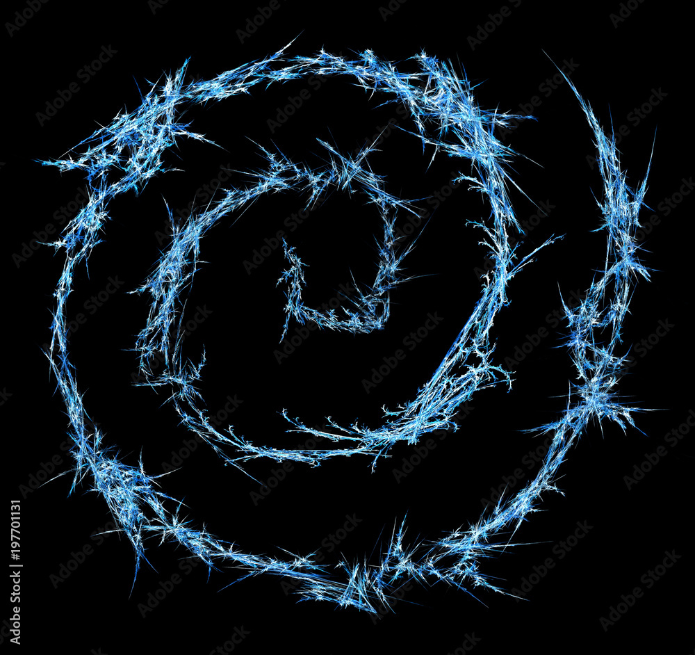 Naklejka premium Ice Shard Spiral