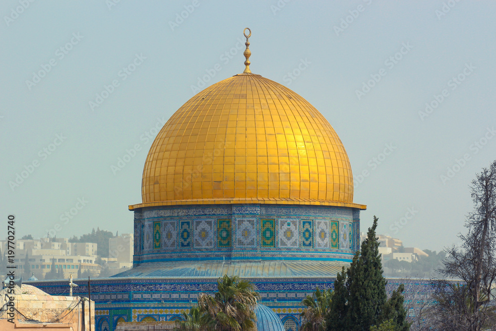 Obraz premium View of the Dome of the Rock