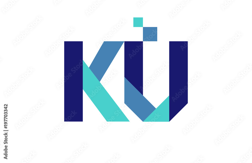 KU Digital Ribbon Letter Logo KU Digital Ribbon Letter Logo