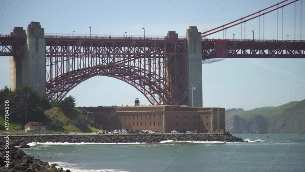The Fort Point of Golden Gate Bridge The Fort Point of Golden Gate Bridge