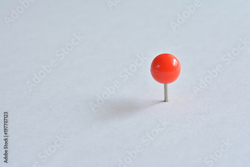 Quadro su tela push pin on a white background