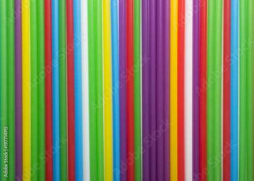 Abstract background of colorful cocktail tubes