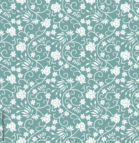 Seamless small floral pattern
