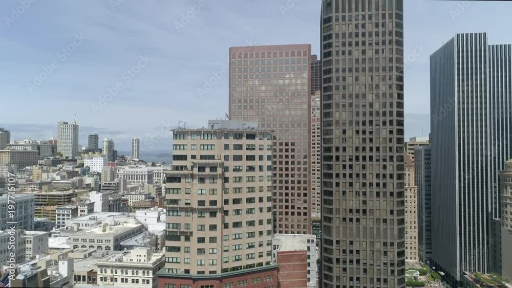 Aerial view of towers and skyscrapers Aerial view of towers and skyscrapers