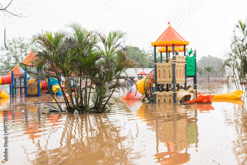 Принти на полотні Playground  flood
