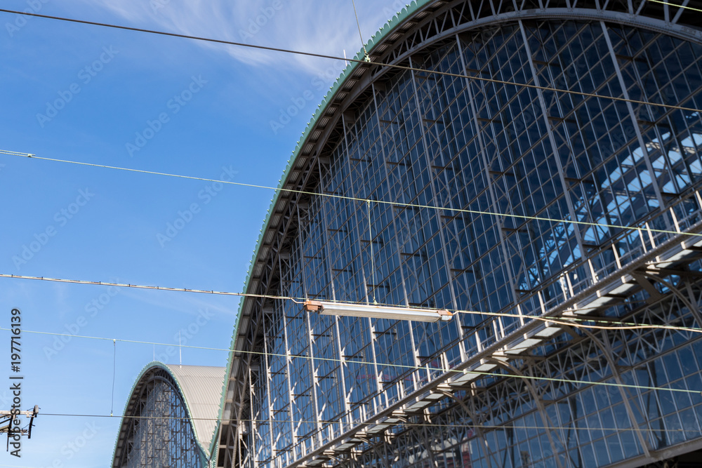 Fototapeta premium Bahnhof in Frankfurt