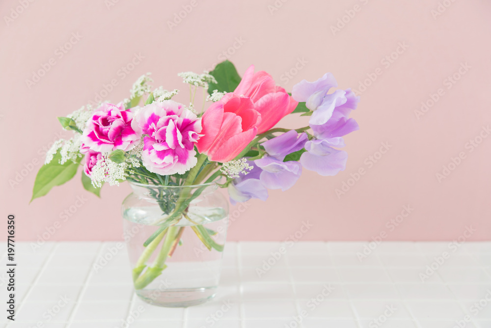 custom made wallpaper toronto digitalチューリップとカトレア