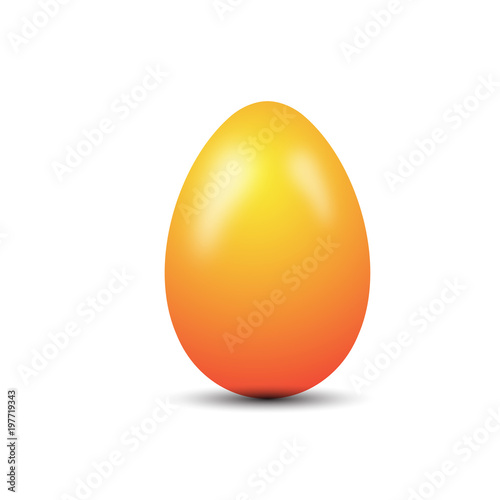 Easter Eggs orange vector