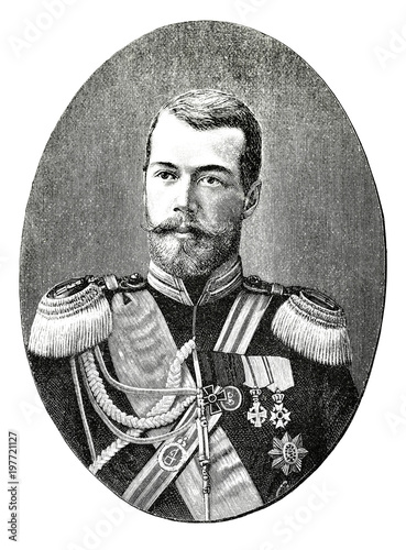 Portrait von Zar Nikolaus II photo
