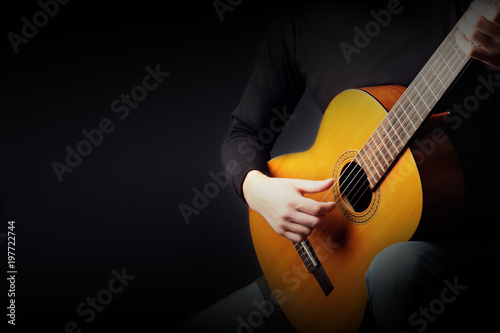 Acoustic guitar player Fototapete
