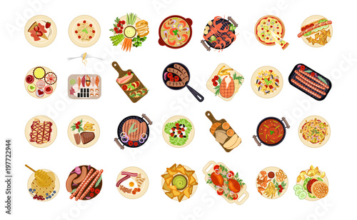 various food dishes
