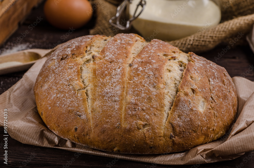 Homemade bread, product photo