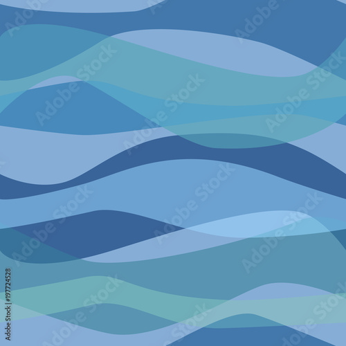 Water. Blue water waves. Seamless background.