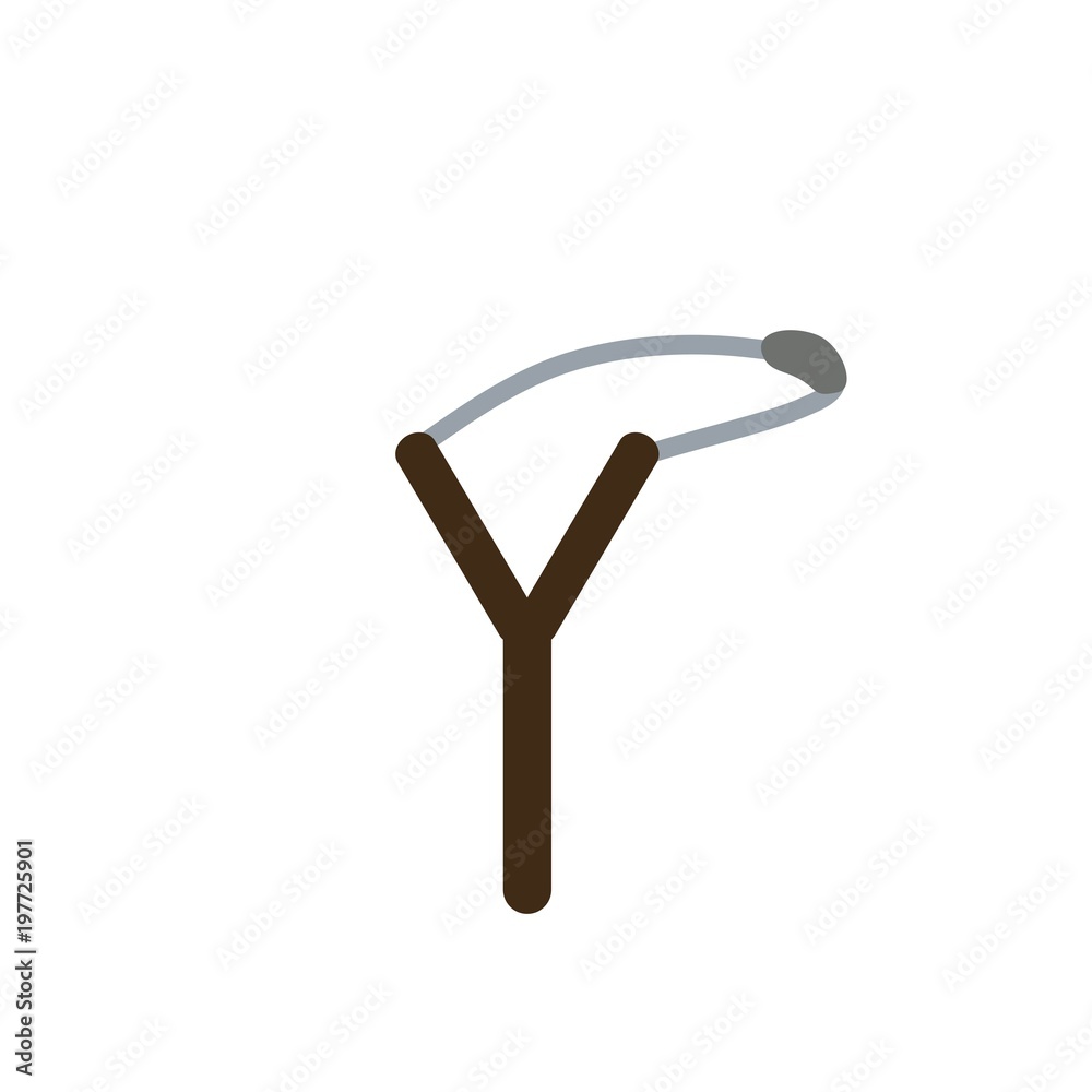 Slingshot Cartoon Vector Illustration Slingshot Cartoon Vector Illustration