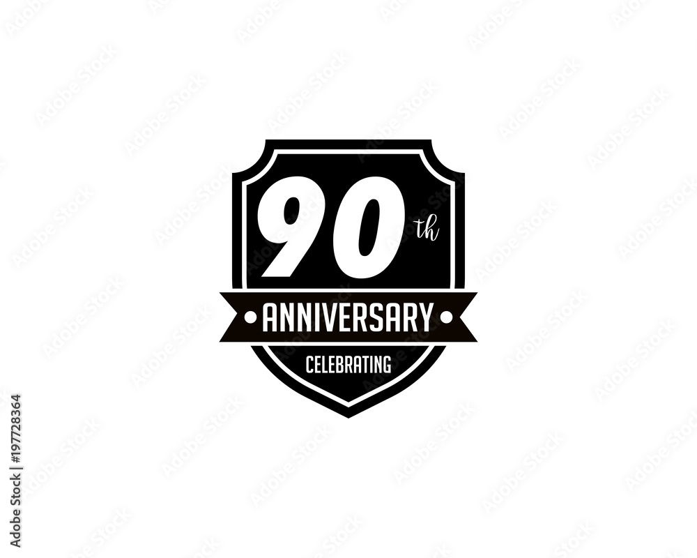 ninety years anniversary badge ninety years anniversary badge