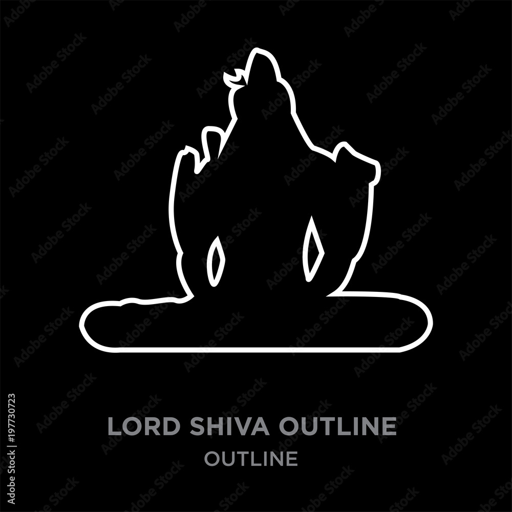 Hindu Lord Vector Illustration Religious Drawing Stock Vector (Royalty  Free) 2110456799 | Shutterstock