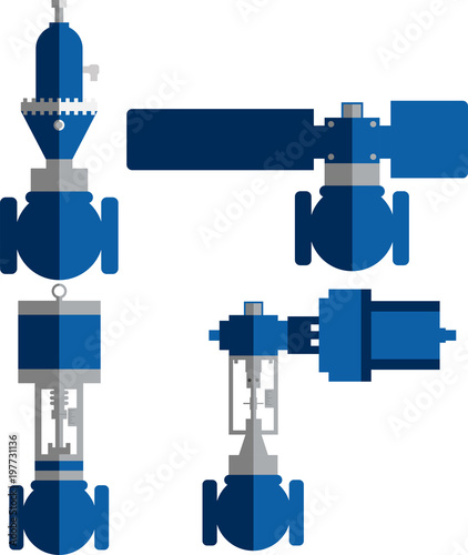 Flat design Actuator  Control valve