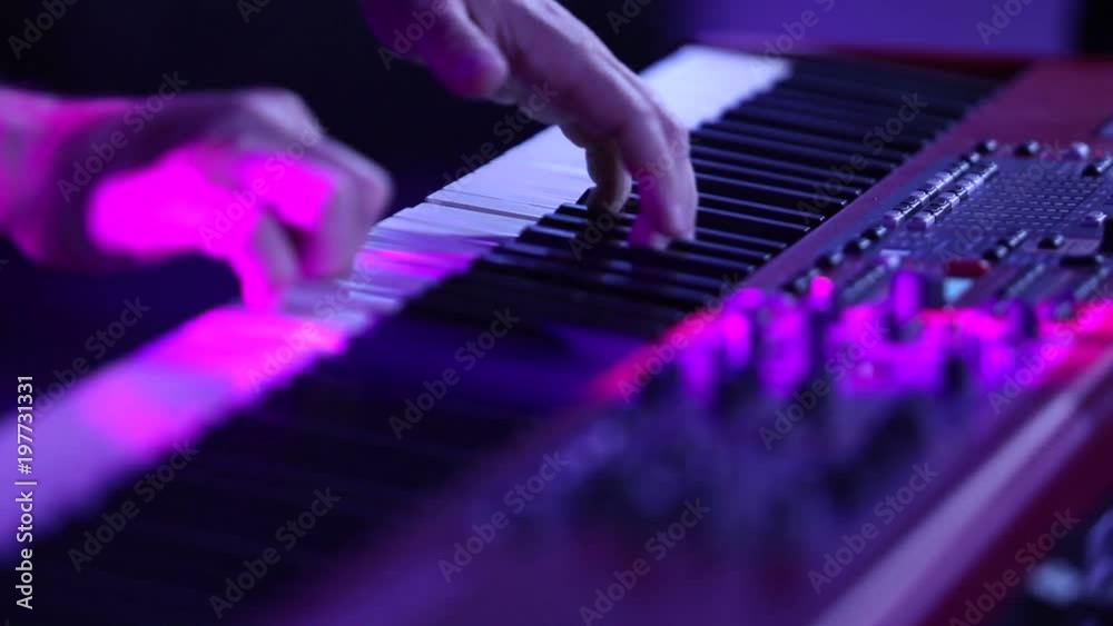 The musician playing the electric piano, Electric piano, Actor playing