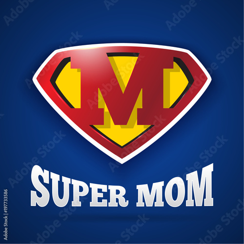Super Mom Logo Design For Mother's Day